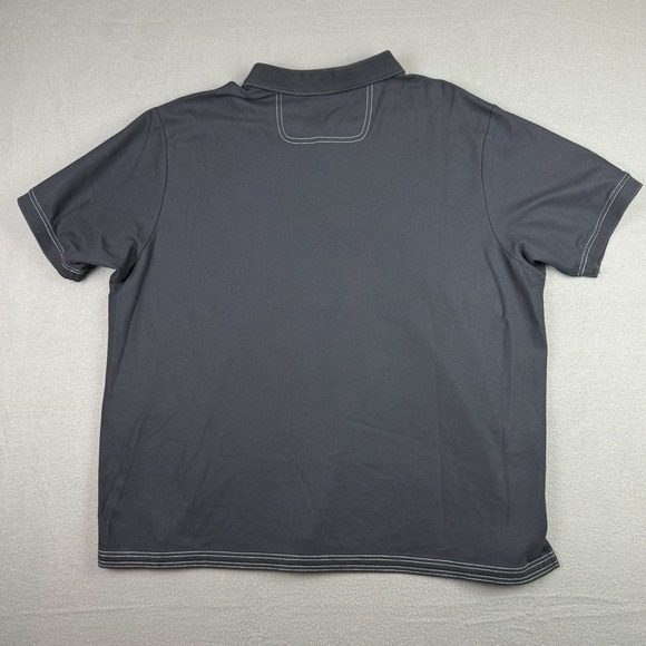 Tommy Bahama Islandzone Black Short Sleeve Shirt Mens 2XLB BIG Supima Cotton - Picture 2 of 8